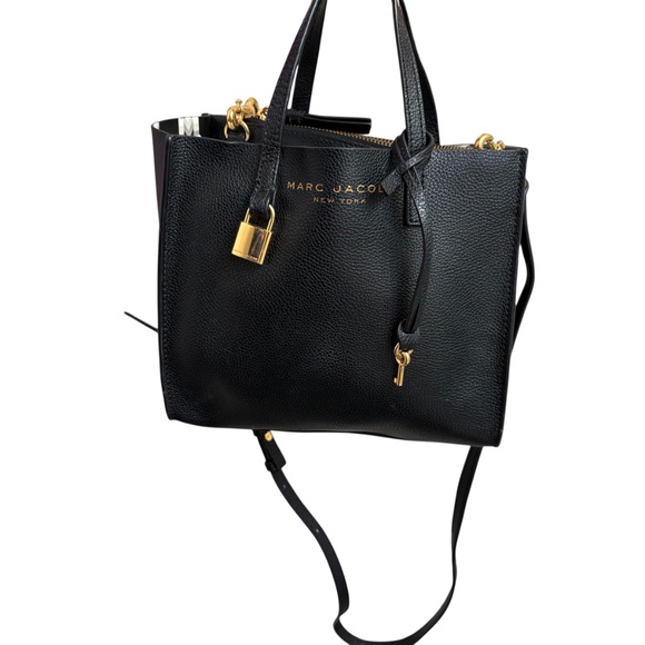 Marc Jacob’s New York black leather mini tote bag crossbody - Picture 4 of 6